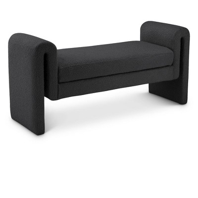 Meridian Furniture,Stylus Boucle Fabric Bench