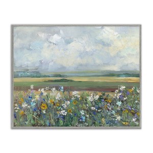 Stupell Industries County Meadow Clouds Overhead Framed Giclee Art - 1 of 4