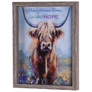 Dicksons Inspirational Wall Art With Rustic Wood Frame, Country