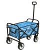 BEAFUP Foldable Utility Wagon with Strapping System, Lightweight 13.6lbs & Heavy-Duty 225lbs Capacity,for Beach Camping,Shopping Outdoor,Light Blue - 2 of 4