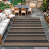 Modern Easy Jute Rug Machine Washable Striped Print Indoor Outdoor Carpet - 4 of 4