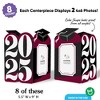 Big Dot of Happiness Maroon 2025 Graduation Photo Holder Centerpieces, 4x6 Picture Display Box, Table Decoration Centerpiece for Burgundy Grad Party - 4 of 4