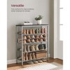 5 - Tier Freestanding Industrial Shoe Rack for Entryway - Adjustable with Storage Shelves & Spacious Top - 3 of 4