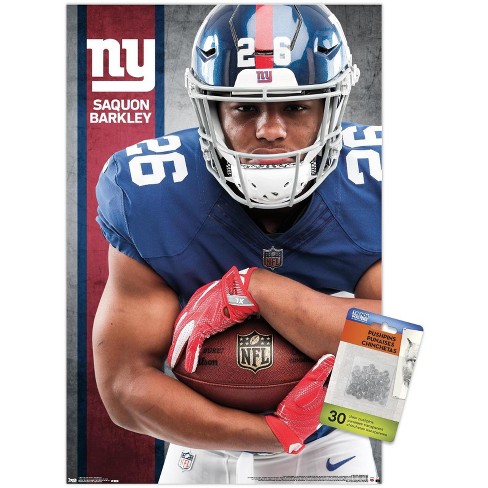 LOOK: Saquon Barkley shows off New York Giants throwback uniform