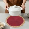 REGALWOVEN Farmhouse Placemats Set of 6 Woven Placemats Washable Kitchen Table Mat for Dining Table Decor and Holiday - 4 of 4