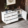 FUFU&GAGA White Wooden 3-Drawer Chest of Drawers Dresser Storage Cabinet - 4 of 4