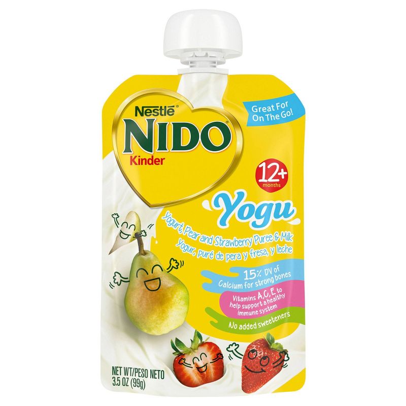 Gerber Nido Strawberry and Yogurt Baby Snack Pouch - 3.5oz, 1 of 9
