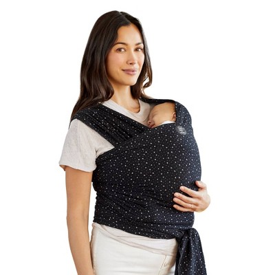 black moby wrap baby carrier