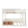 KWPZQEB Bunk Bed, Wooden Bunk Bed w/ Ladder & Safety Guardrails, Pegboard & Bookshelf, Floor Bunk Bed, No Box Spring Needed - 4 of 4