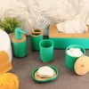 Evideco French Home Goods Cotton Pad & Q-Tip Holder with Bamboo Lid - 4 of 4