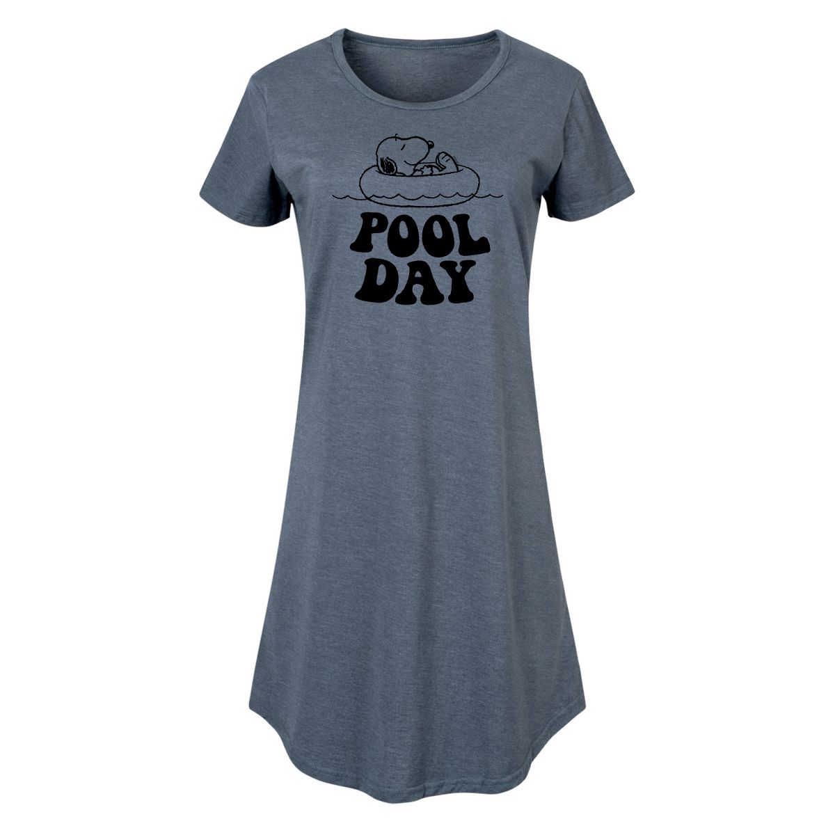 Women's - Peanuts - Snoopy's Pool Day Graphic T-shirt Dress