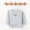 The Juniper Shop Embroidered Lucky Clover Youth Ultra-Soft Graphic Sweatshirt - 2 of 3