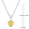 EVERLY JEWELRY | Sterling Silver Heart Pendant with Gemstone – Multiple Stone Options - 3 of 4