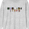 Genesis Turn It On Again Album Cover Art Crew Neck Long Sleeve Athletic Heather Adult Tee - 2 of 2