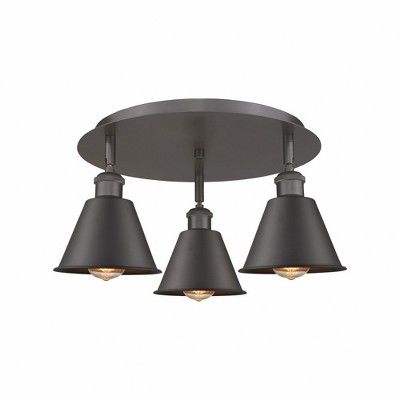 Ballston - 3 Light Flush Mount In Industrial Style-8 Inches Tall and 18.25 Inches Wide