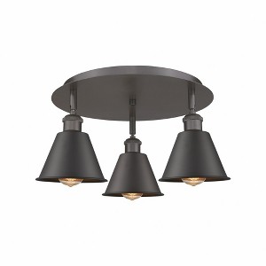 Ballston - 3 Light Flush Mount In Industrial Style-8 Inches Tall and 18.25 Inches Wide - 1 of 1