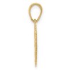 Black Bow Jewelry 14k Yellow Gold For My Daughter Reversible Heart Pendant, 17mm - 2 of 4