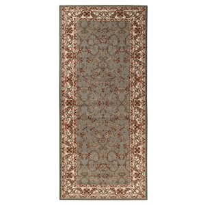 Traditional Floral Scroll Indoor Runner or Area Rug by Blue Nile Mills - 1 of 4