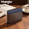 Wrangler Genuine Leather Bifold Wallet for Men with Denim Accent, 0.6" Slim Fold Casual Purse, Best Gift for Men (In Gift Box) - 3 of 4