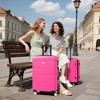 Vynxaria 3-Piece Hardshell Luggage Set: 20"+24"+28" with Double Spinner Wheels, Password Lock, Lightweight - 2 of 4