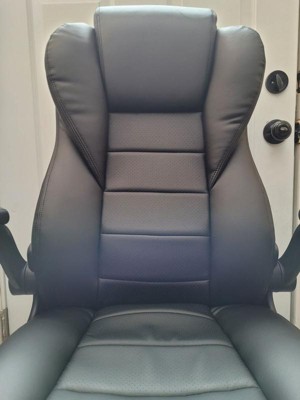 High Back Leather Plus Chair Black - Boss Office Products : Target