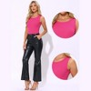 INSPIRE CHIC Women's Sleeveless Crew Neck Slim Fit Bodysuit - 2 of 4