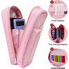 Fmeida Grid Mesh Pencil Case - Upgraded 4 Compartment Pencil Pouch, Clear Adult Pencil Bag Aesthetic Marker Pouch Stationary - 3 of 3