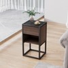 SAINTCY 15" Living Room Side Cabinet, Corner Cabinet, Bedroom Night Stand - 2 of 4