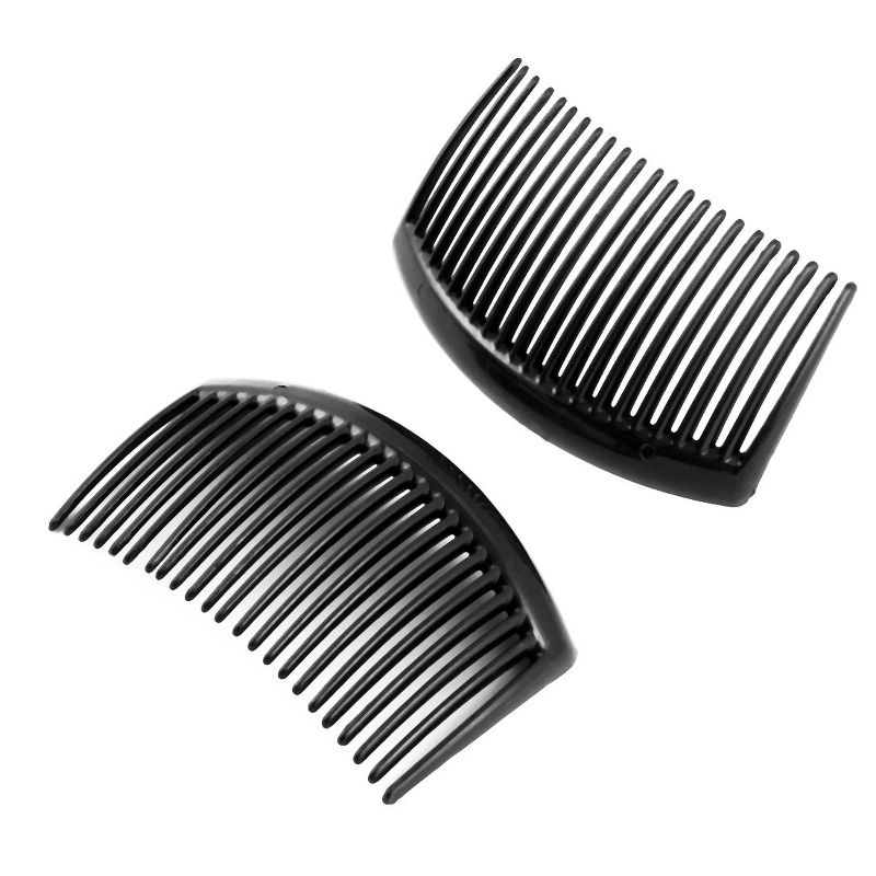 Unique Bargains Women's Plastic Handmade 23 Tooth DIY Jewelry Accessories Hair Combs Black 8 Pcs, 2 of 5