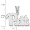 Black Bow Jewelry 14k White Gold Pittsburgh Panthers NCAA Medium Pendant - 2 of 3