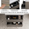 Whisen Pre-Assembled Floating Wall-Mounted Bathroom Vanity with Stone Resin Sink, U-Shaped Storage Drawers - 4 of 4