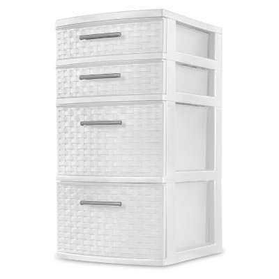 4 Drawer Storage Tower White Sterilite Target Inventory