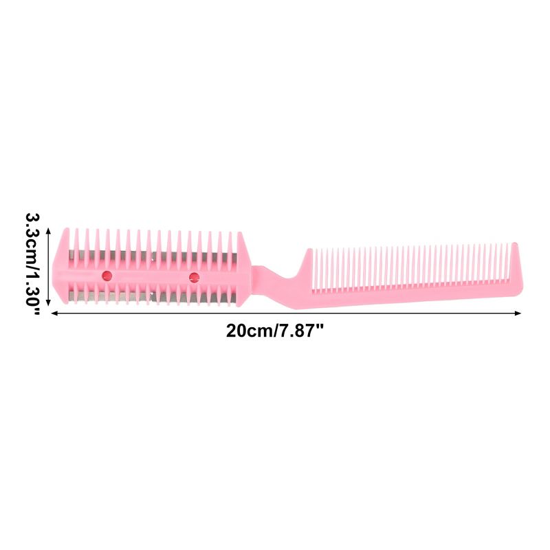 Unique Bargains Women's and Men's Split Ends Dual Edge Razor Comb Hair Trimmer Comb 6 Pcs, 4 of 7
