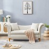 DOMETOUR 71 Inch Velvet Sofa with Storage for Living Room Bedroom, U Shape Backrest Couch with 2 Pillows - 4 of 4