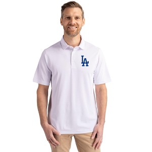Los Angeles Dodgers Cutter & Buck Virtue Eco Pique Recycled Mens Polo - 1 of 1