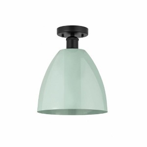 Plymouth Dome - 1 Light Semi-Flush Mount In Industrial Style-12.88 Inches Tall and 9 Inches Wide - 1 of 1