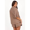 Petal and Pup Linnea Short Set - Brown White S - 2 of 4
