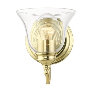 Livex Lighting Moreland 1 - Light Vanity in  Polished Brass - 1 of 4