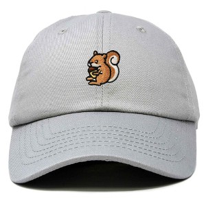 Dalix Squirrel Embroidered Cotton Dad Hat Casual Adjustable Baseball Cap for Nature and Animal Lovers Womens - 1 of 4