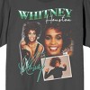 Whitney Houston Portrait Collage Unisex Adult Charcoal T-shirt - 2 of 3