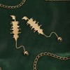 SOHI Women's California Gold Party Drop Earrings - 2 of 4