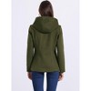 INSPIRE CHIC Women's Casual Winter Outwear Hooded Button Toggle Duffle Coat - 4 of 4