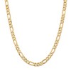 Black Bow Jewelry Men's 7.5mm 14k Yellow Gold Flat Figaro Chain Necklace - 3 of 4