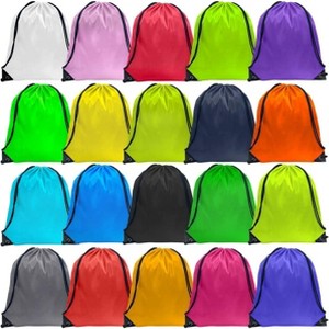 Waterproof Drawstring Backpack Bulk, Nylon Cinch Bags in 10 Colors for School, Gym, Sports - 1 of 4