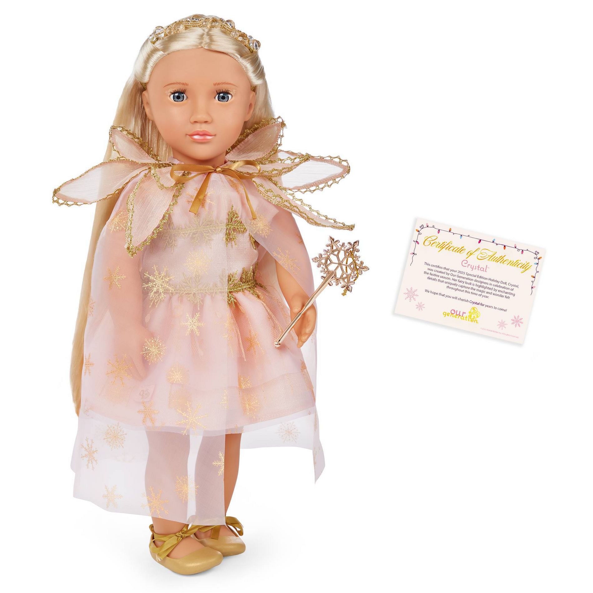 Our Generation Crystal Limited-Edition 18” Holiday Collectible Doll