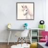 Stupell Industries Fairy Unicorn Soft Petals Floating Frame Canvas Art, Gray, 25" x 25" - 3 of 4