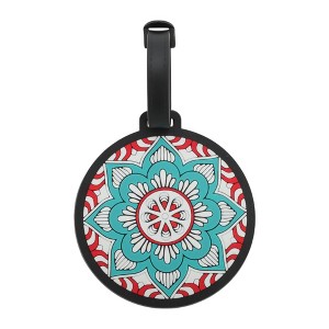 Unique Bargains Sunflower Luggage Tag Blue 1 Pc - 1 of 4