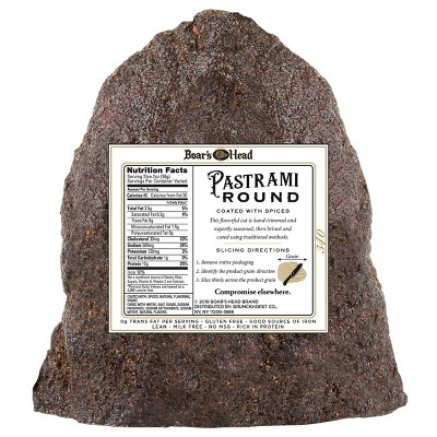 Boar's Head Pastrami Round Beef - 4lbs - price per lb