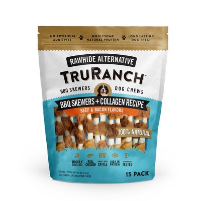 TruRanch Collagen Skewers Rawhide Free Dog Treats - 15ct