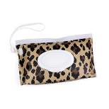 Itzy Ritzy Take & Travel Pouch Reusable Baby Wipes Case - Leopard